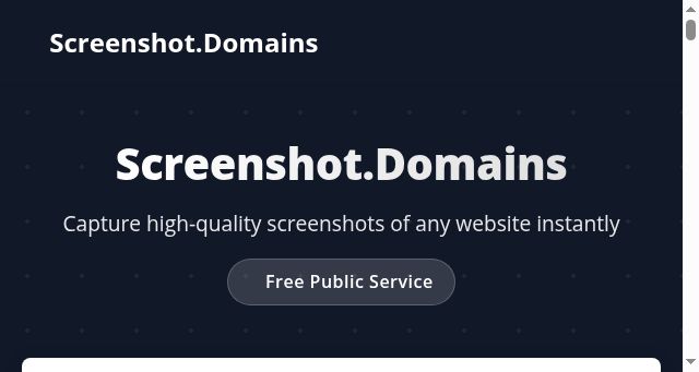 Screenshot of screenshot.domains