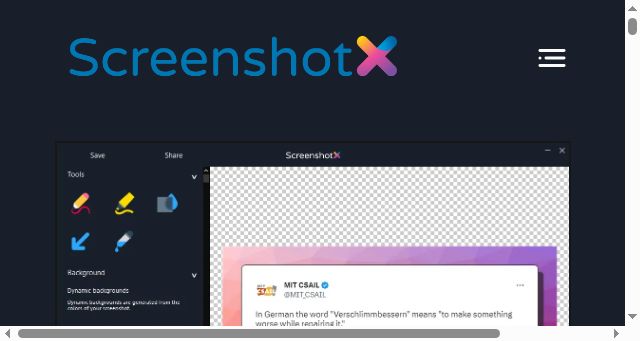 Screenshot of screenshotx.com