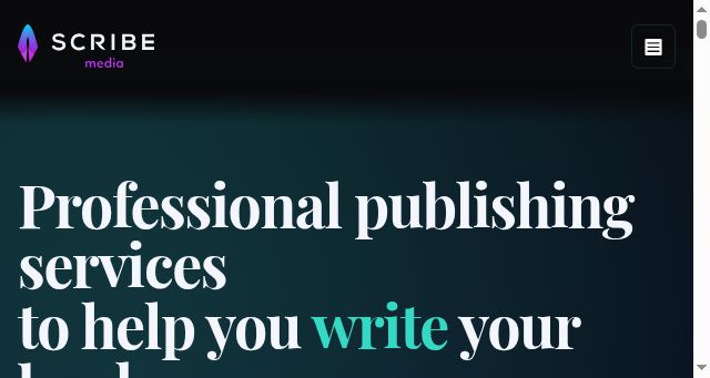 Screenshot of scribemedia.com