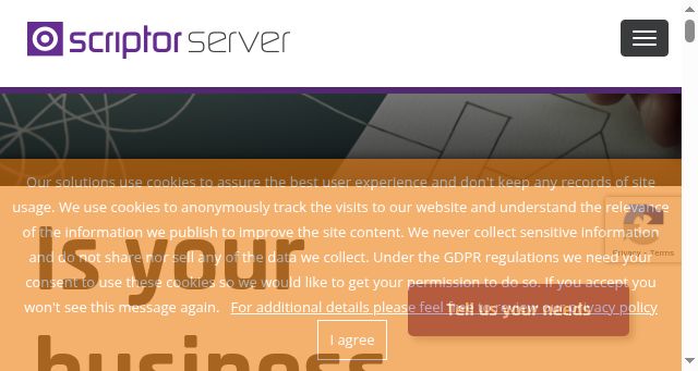 Screenshot of scriptorserver.com