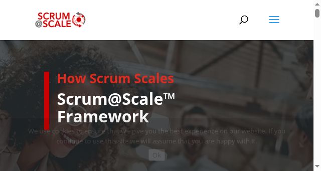 Screenshot of scrumatscale.com