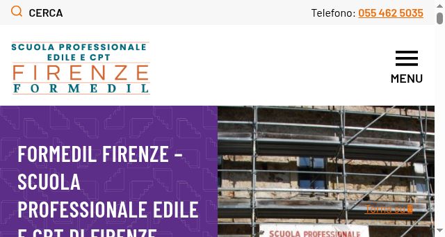 Screenshot of scuolaedile.fi.it