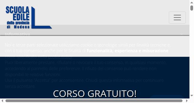 Screenshot of scuolaedilemodena.it
