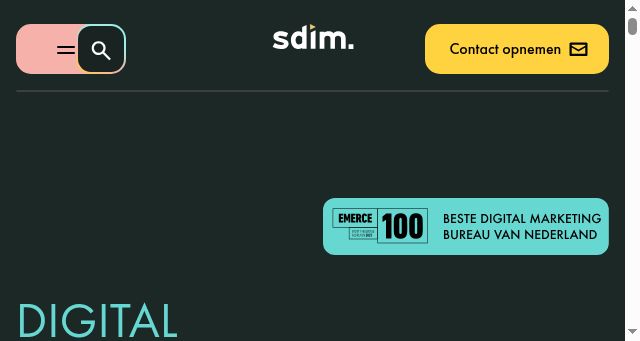 Screenshot of sdim.nl