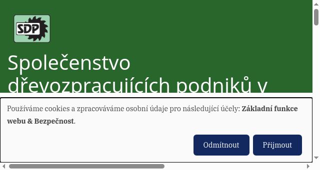 Screenshot of sdpcr.cz