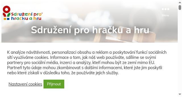 Screenshot of sdruzenihracky.cz