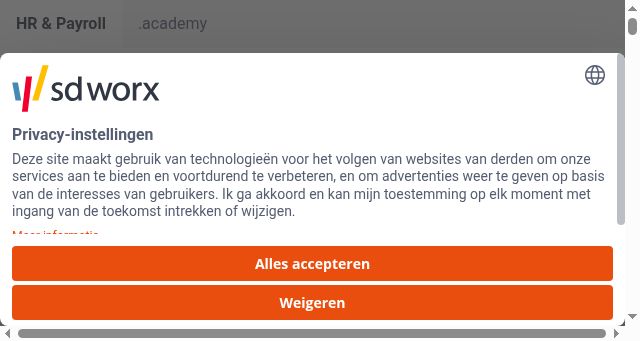 Screenshot of sdworx.be