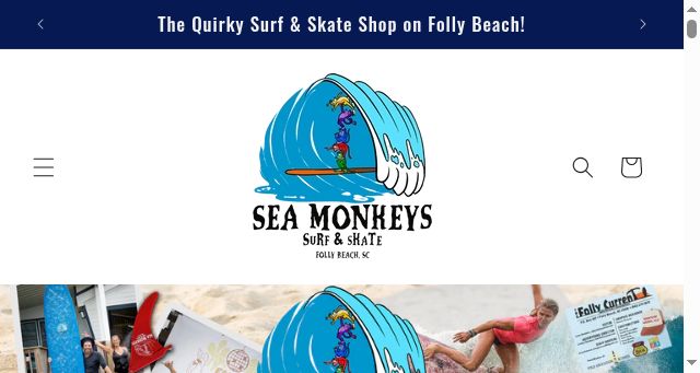 Screenshot of seamonkeyssurfandskate.com