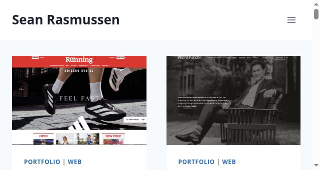 Screenshot of seanrasmussen.ca