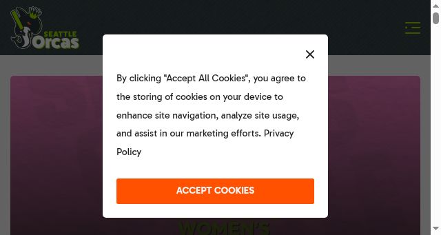 Screenshot of seattleorcas.com