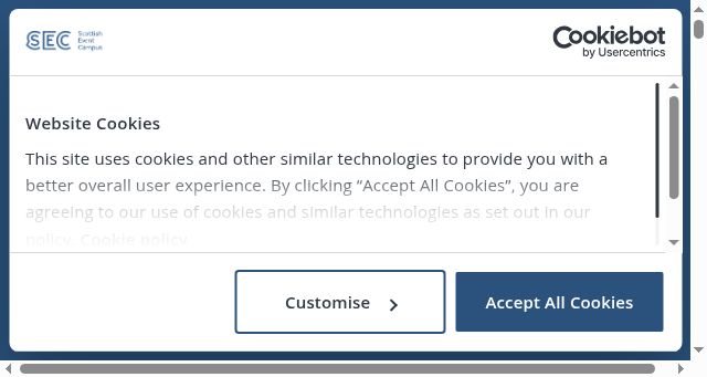 Screenshot of sec.co.uk
