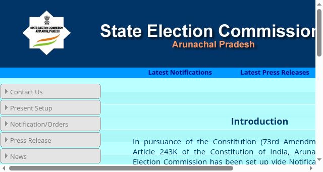 Screenshot of secap.nic.in