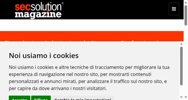 Screenshot of secsolutionmagazine.it