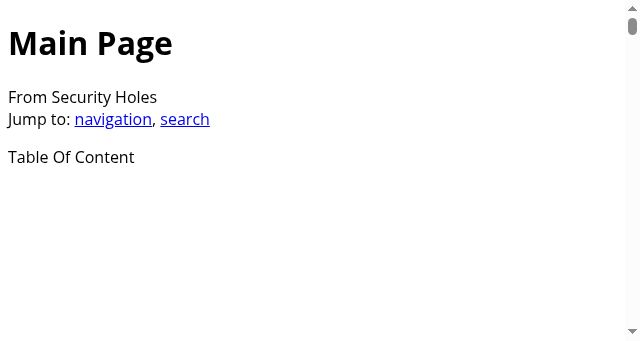 Screenshot of securityholes.science