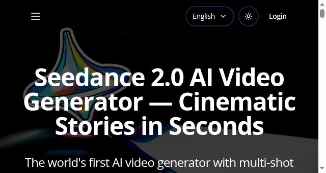 Screenshot of seedance20.co