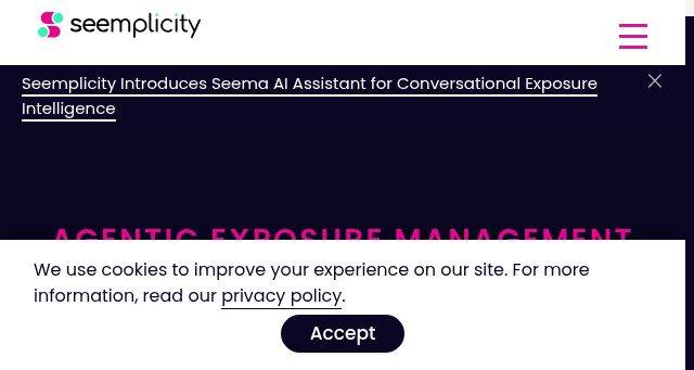 Screenshot of seemplicity.io