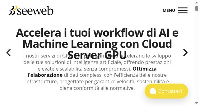 Screenshot of seeweb.it