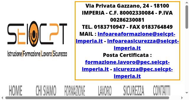 Screenshot of seicpt-imperia.it