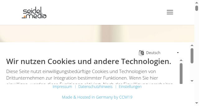 Screenshot of seidel-media.com