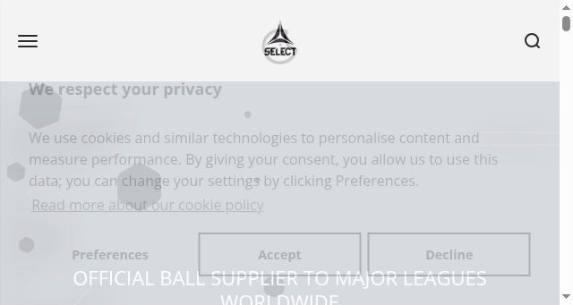 Screenshot of select-sport.com