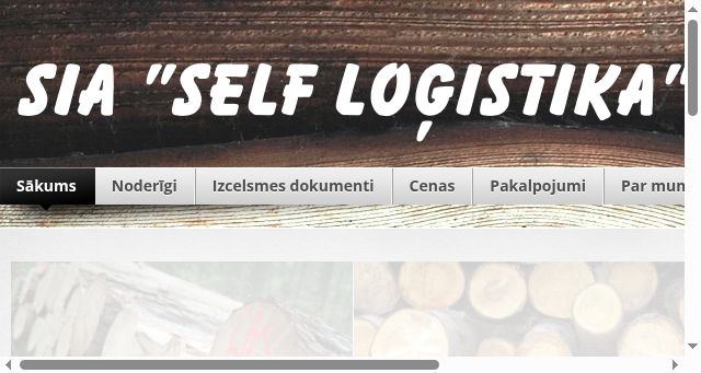 Screenshot of selflogistic.lv