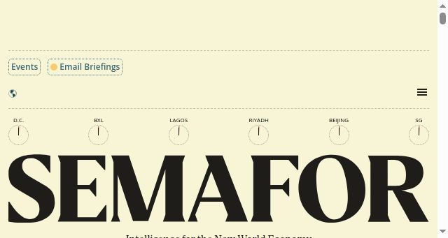 Screenshot of semafor.com