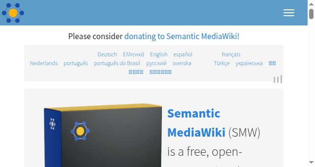 Screenshot of semantic-mediawiki.org