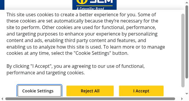 Screenshot of semmachinery.com