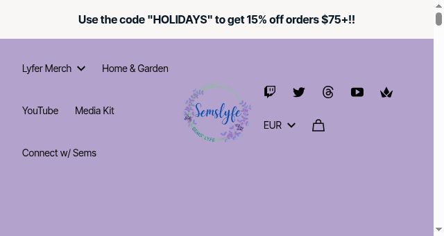 Screenshot of semslyfe.com