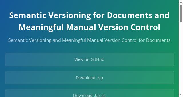 Screenshot of semverdoc.org
