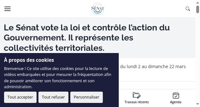 Screenshot of senat.fr