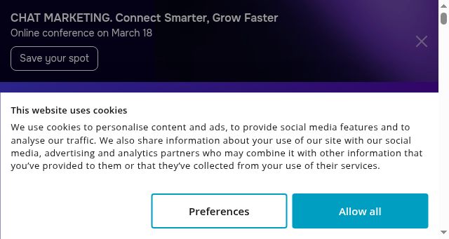 Screenshot of sendpulse.com