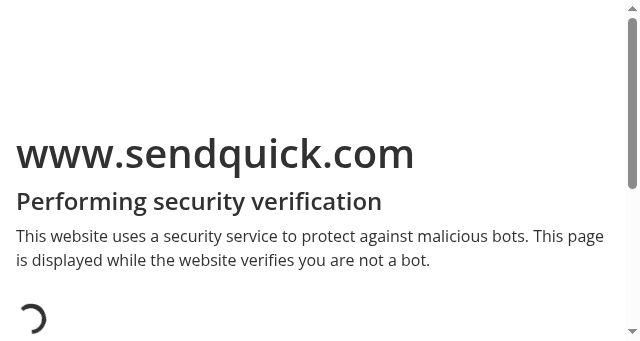 Screenshot of sendquick.com