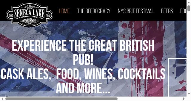 Screenshot of senecalakebrewing.com