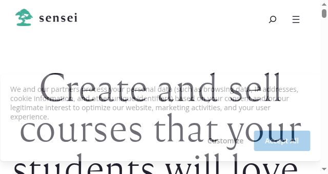 Screenshot of senseilms.com