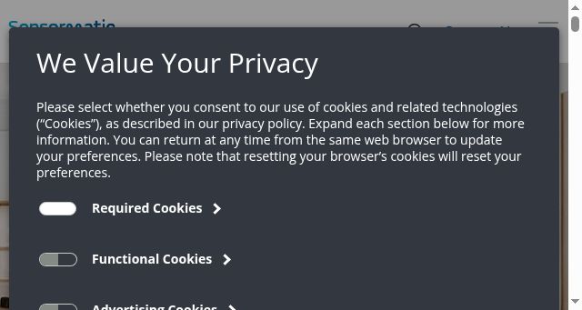 Screenshot of sensormatic.com