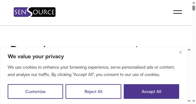 Screenshot of sensourceinc.com