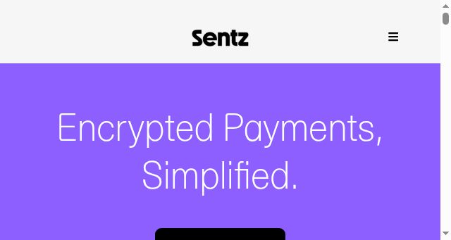 Screenshot of sentz.foundation