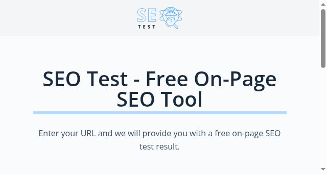 Screenshot of seotest.me