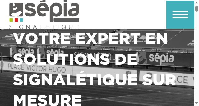 Screenshot of sepiasignaletique.fr