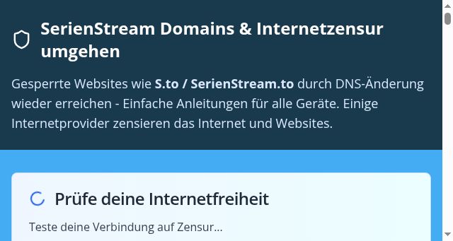 Screenshot of serien.domains