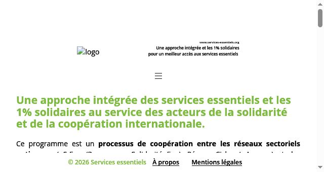 Screenshot of services-essentiels.org