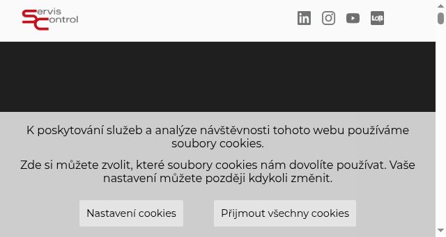 Screenshot of serviscontrol.cz