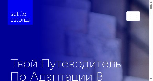 Screenshot of settleinestonia.ee