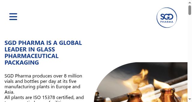 Screenshot of sgd-pharma.com