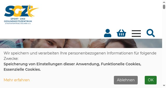 Screenshot of sgz-duelmen.de