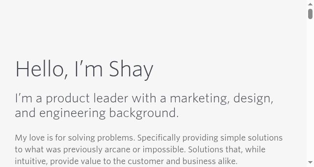 Screenshot of shayhowe.com