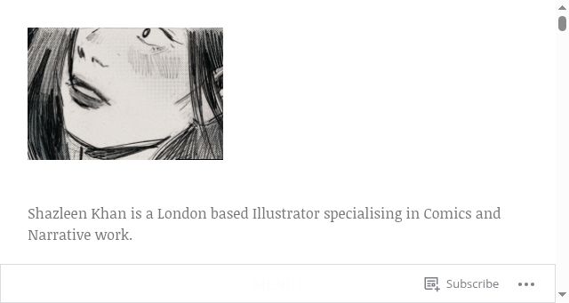 Screenshot of shazleenkhan.com