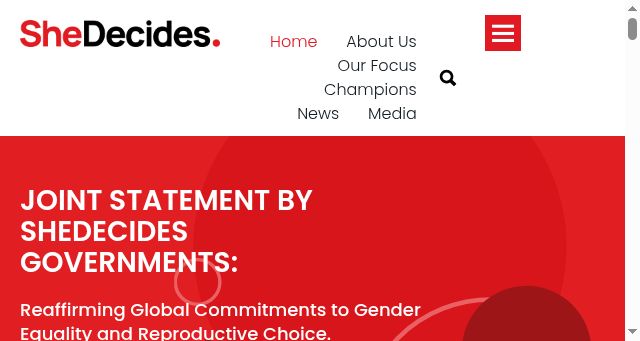 Screenshot of shedecides.com