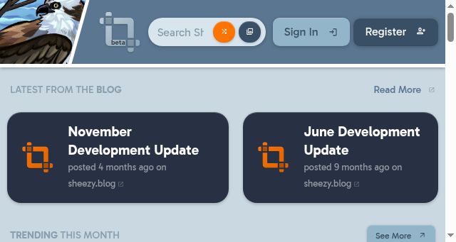 Screenshot of sheezy.art